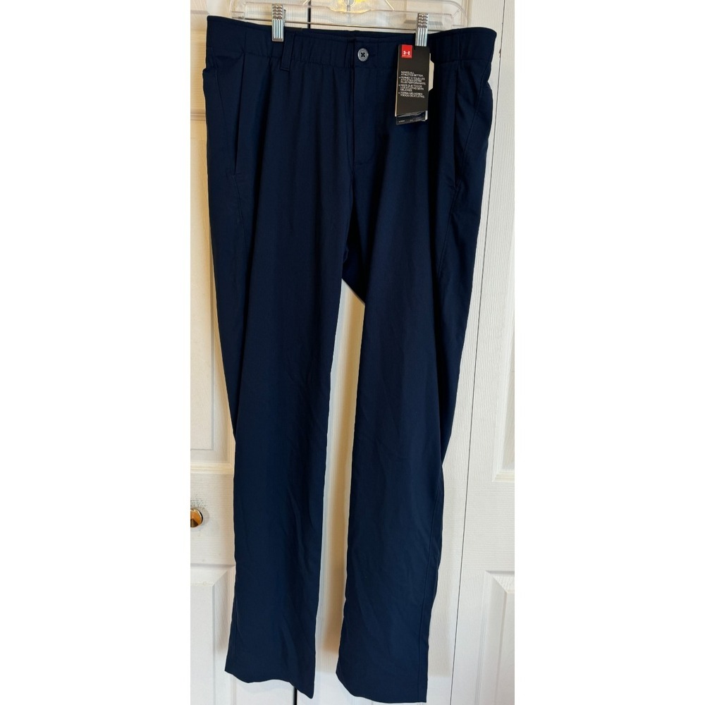 NEW Under Armour UA Showdown Taper Golf Pants Academy Navy Blue Men's Size 36/34